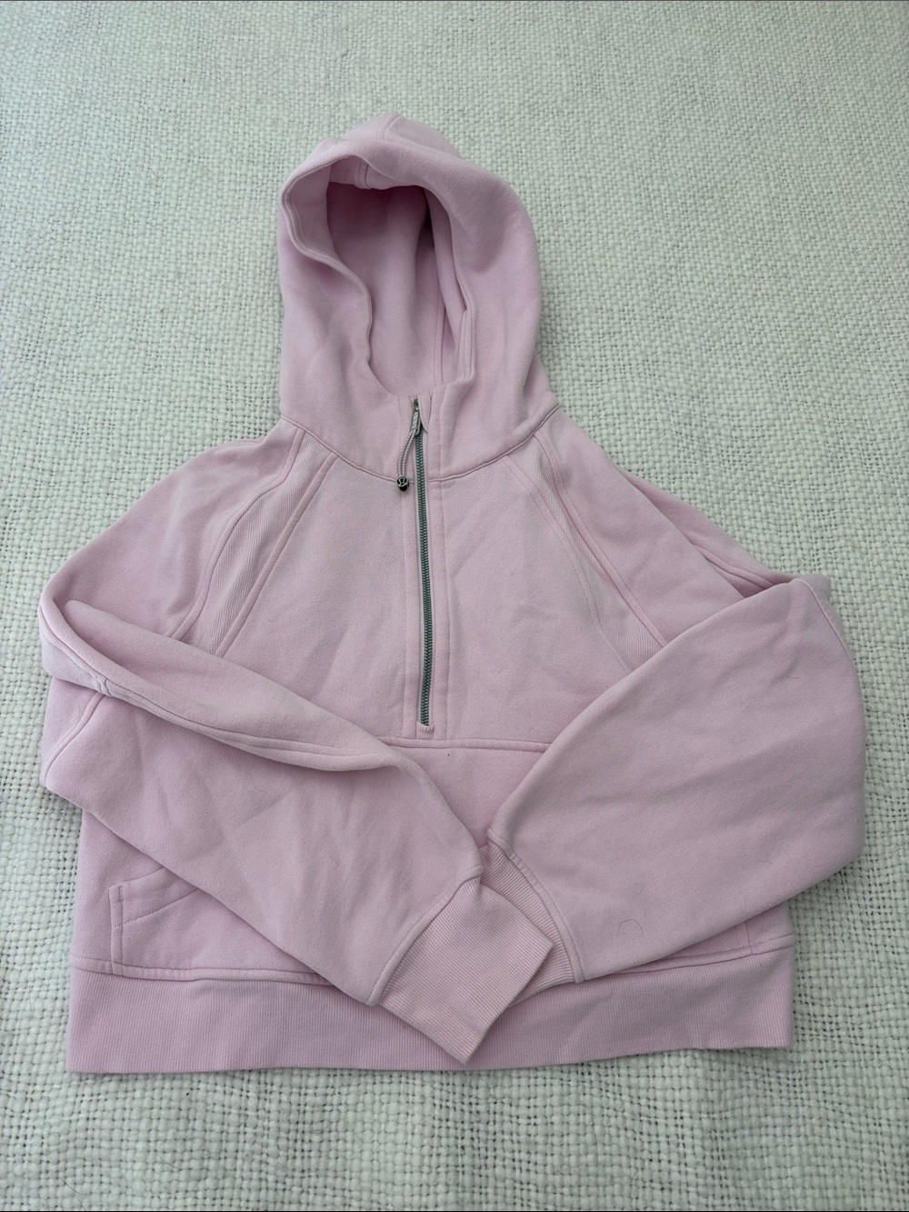 lululemon light pink scuba sweatshirt